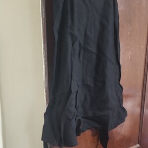New York & Company Black Trumpet Midi Skirt